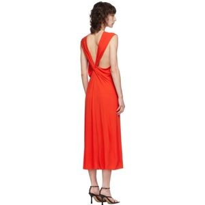 NWT Helmut Lang Back Twist Dress in Helium Pink